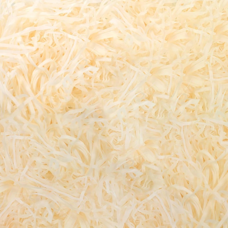 Pine nuts Crinkle Paper Filler for Gift Boxes Baskets Filler Paper Shred 7oz Crinkle Cut Paper for Christmas Wedding Birthday (Champagne color) - Image 2